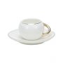 BRICARD ESPRESSO SET 2961 12/S-1 | WHITE - GOLD 12-PIECE