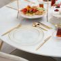 BRICARD REXY BORD | 39 CM TRANSPARANT-GOUD