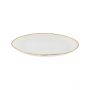 BRICARD KRONOS PLATE | 32 CM FROSTED-GOLD  6-PIECES