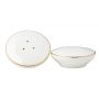 BRICARD CANET TABLEWARE SET | WHITE-GOLD 27-PIECE