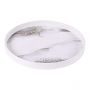 BRICARD MELAMINE SERVING TRAY 201 | WHITE-MARBLE Ø32 CM