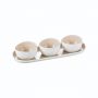 BRICARD COLMAR BOWL SET |WHITE-TAUPE 4-PIECES