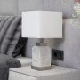 LUMCI CATERINE TAFELLAMP | ZILVER-LICHTGRIJS 23X23X46 CM