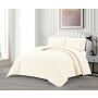 LAVELLA BADE TAGESDECKE SET | 240X250 CM CREME 3-TEILIG