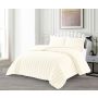 LAVELLA PERI TAGESDECKE SET | 235X250 CM CREME 3-TEILIG