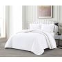 LAVELLA DEREN TAGESDECKE SET | 240X250 CM WEIß 3-TEILIG
