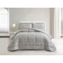 LAVELLA FIRUZE TAGESDECKE SET | 260X240 CM GRAU 3-TEILIG