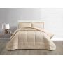 LAVELLA HANDE TAGESDECKE SET | 260X240 CM BEIGE 3-TEILIG