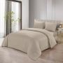 LAVELLA INCE DEKBEDOVERTREK SET | BEIGE 200X220 CM 4-DELIG