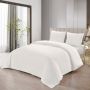 LAVELLA SADE DUVET COVER SET | WHITE 240X220 CM 4-PIECE