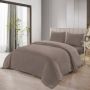 LAVELLA SADE DEKBEDOVERTREK SET | BRUIN 240X220 CM 4-DELIG