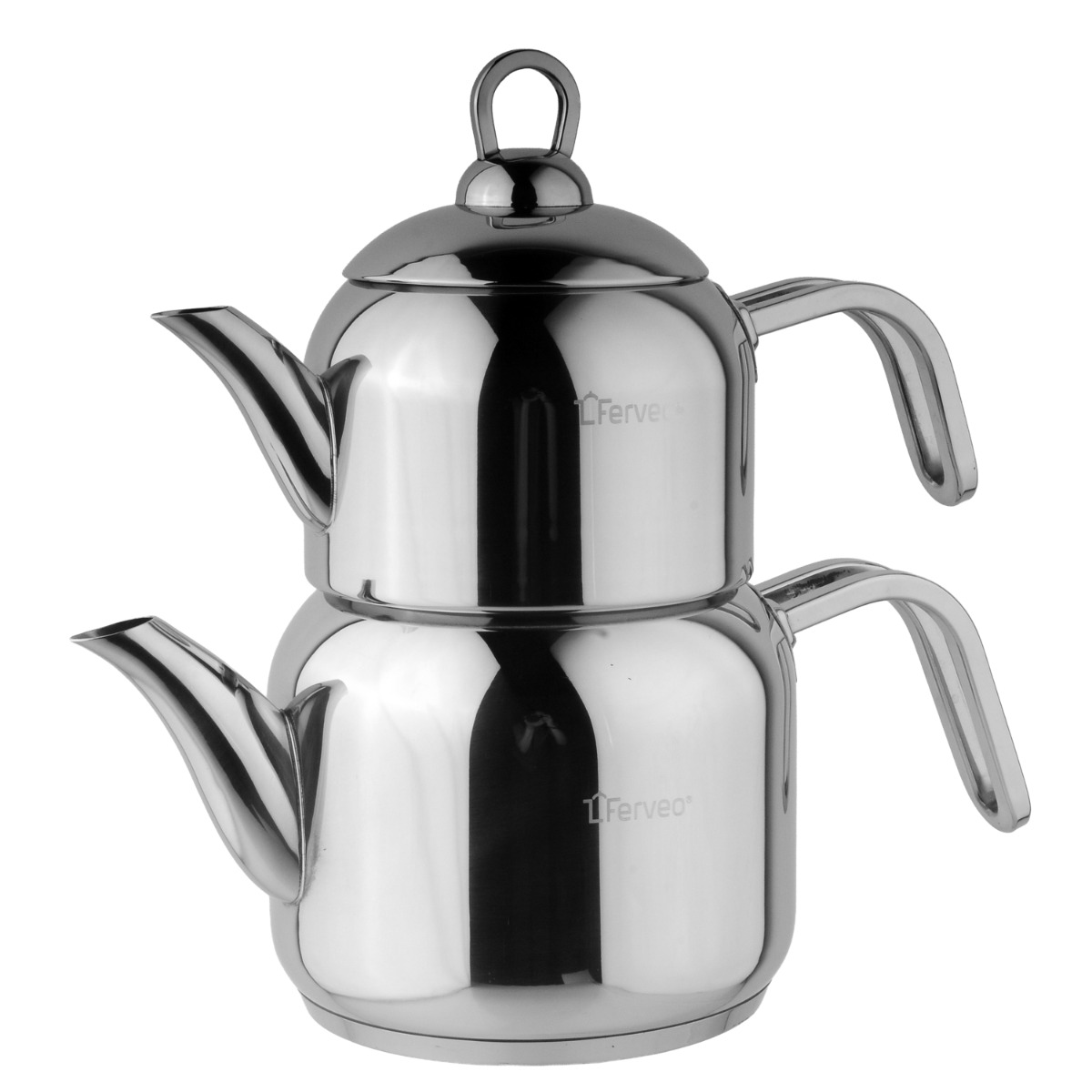 FERVEO SEYMA TEAPOT SET | 0,7/1,5 L SILVER