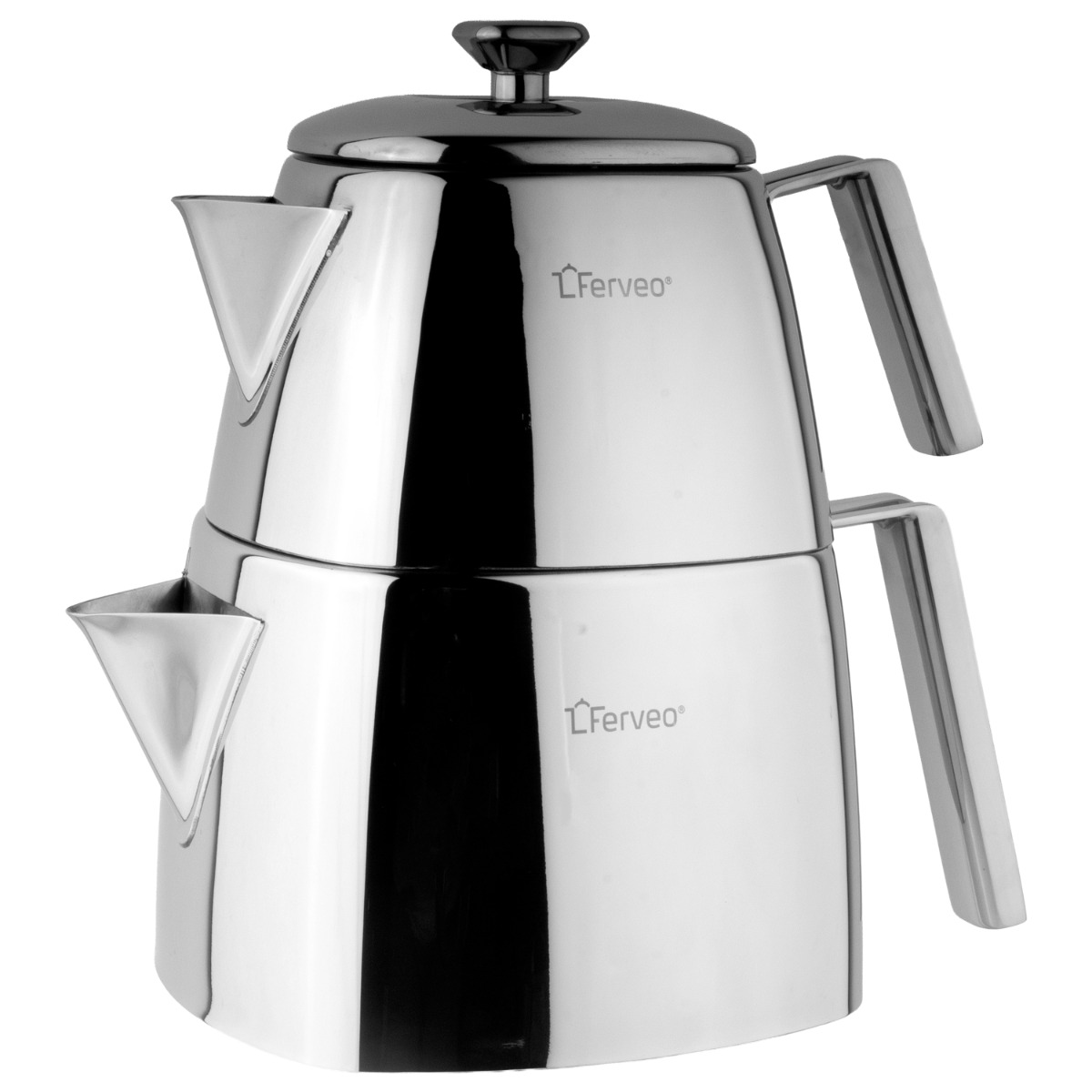 FERVEO AYDA TEAPOT SET | 1,0/2,0 L SILVER