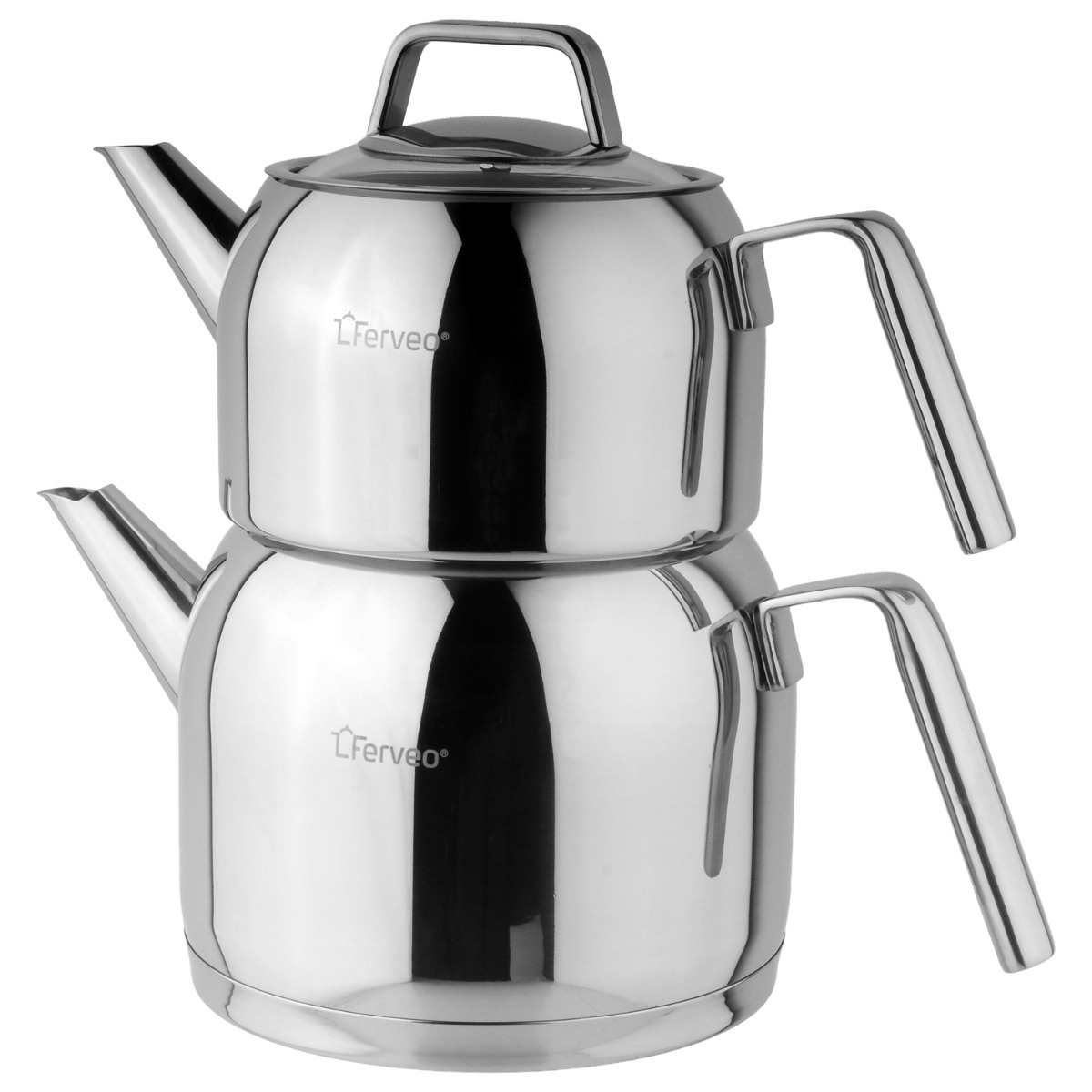 FERVEO ALIMA TEAPOT SET | 1,0/2,0 L SILVER