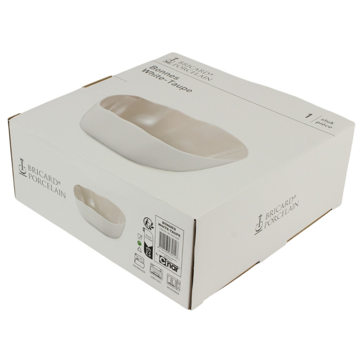 BRICARD BONNES SCHAAL | WIT-TAUPE Ø22,5X8 CM
