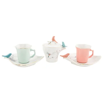 BRICARD BIRD ESPRESSO SET 6-TEILIG