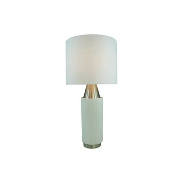 LUMCI CECILE TISCHLAMPE | SILBER-WEIß Ø28X58 CM
