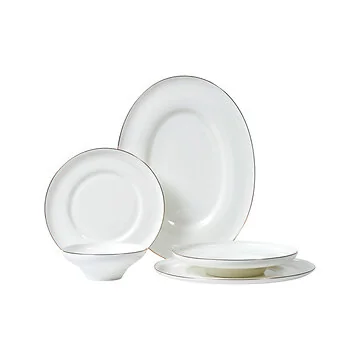 BRICARD MACON TABLEWARE SET | WHITE-GOLD 25-PIECE