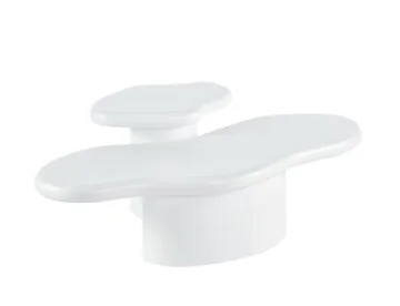 BOBBIO COFFEE TABLE WHITE | 130X51X38 CM WHITE 2-PIECE