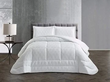 LAVELLA ERVA TAGESDECKE SET | 260X240 CM WEIß 3-TEILIG