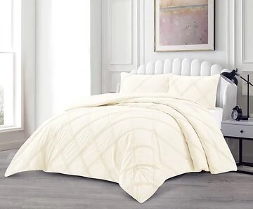 LAVELLA LARA COMFORTER SET | 240X250 CM CREME 3-PIECE