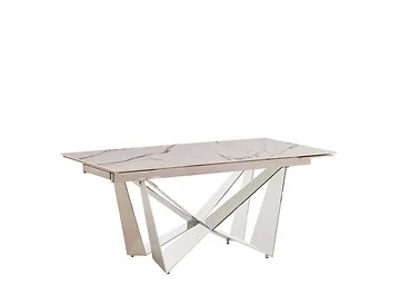 CENTO EETTAFEL ZILVER | 180/240X90X76 CM KERAMIEK CW002