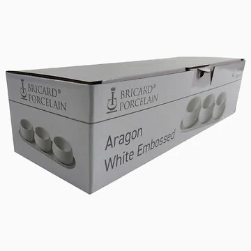 BRICARD ARAGON KOMMENSET | WIT RELIËF 4-DELIG