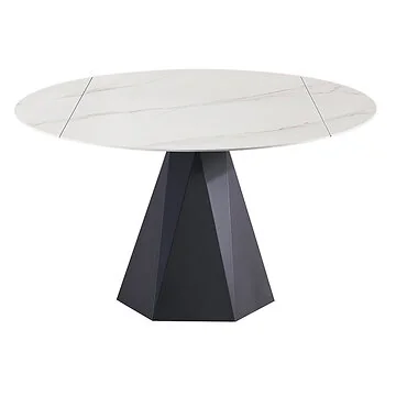 BARLETTA ESSTISCH MAT SCHWARZ | Ø86/130X76 CM KERAMIK SW001