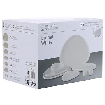 BRICARD EPINAL BREAKFAST SET | WHITE 26-PIECE