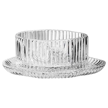 BRICARD RONDA LINES BOWL SET | TRANSPARENT Ø11CM 12-PIECES