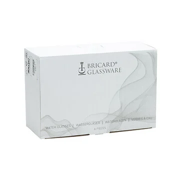 BRICARD LINES WASSERGLÄSER SET  | GOLD 6-TEILIG