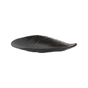 BRICARD SHELL BORD | 37X17 CM DONKER GRIJS