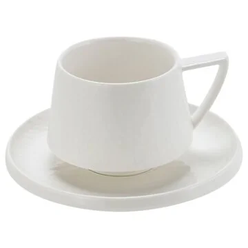 BRICARD BELLON COFFEE SET | WHITE EMBOSSED 12-PIECE