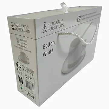 BRICARD BELLON ESPRESSO SET | WHITE 12-PIECE