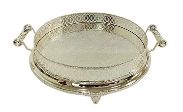 FUGURATO PRÄSENTIERBRETT 802 RUND | SILBER Ø52X11 CM