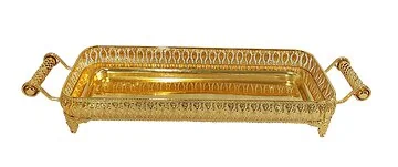 FUGURATO PRÄSENTIERBRETT 901 QUADRAT | GOLD 64X22X8 CM