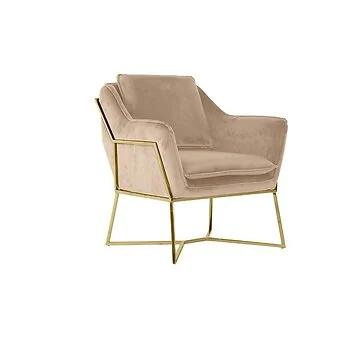 FOGGIA ARMCHAIR GOLD | TAUPE FABRIC MJ11-8