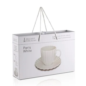 BRICARD PARIS COFFEE SET | WHITE 12-PIECE