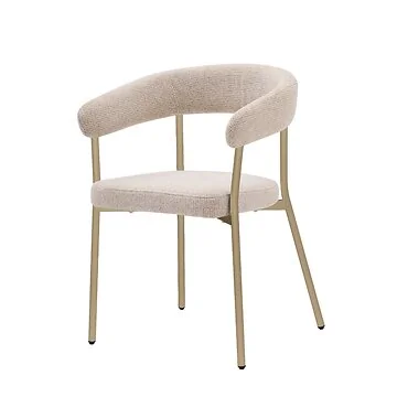 NARDO EETKAMERSTOEL BEIGE | CREME STOF Q52-02