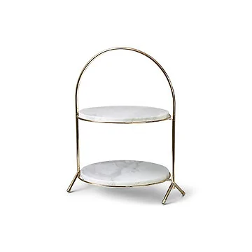 FUGURATO ELEGANCE SERVING STAND 22Y0410G | MARBLE - GOLD