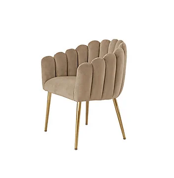 SORRENTO ESSZIMMERSTÜHLE GOLD | TAUPE STOFF MJ11-8