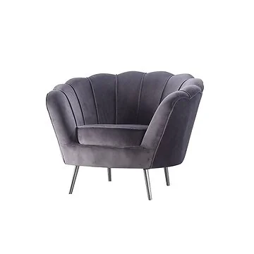 BERGAMO ARMCHAIR | GREY FABRIC VELU97A