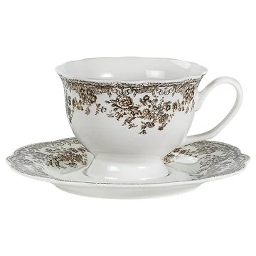 BRICARD FLEURY KAFFEE SET | BRAUN 12-TEILIG