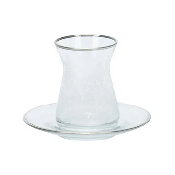 BRICARD ESMEE THEEGLAZEN SET | ZILVER 12-DELIG