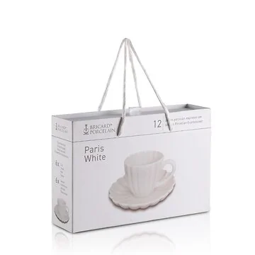 BRICARD PARIS ESPRESSO SET | WHITE 12-PIECE