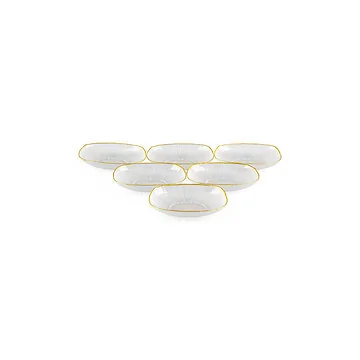 BRICARD REXY SCHALEN SET | 15 CM. TRANSPARANT-GOUD 6-DELIG