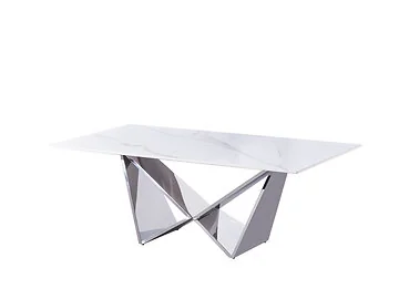 CENTO COUCHTISCH SILBER | 130X70X42 CM KERAMIK CW002