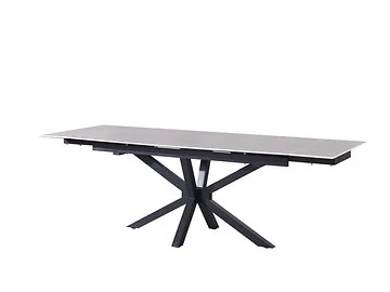 TERNI ESSTISCH MATT SCHWARZ | 180/240X90X76 CM MARMOR 576-1