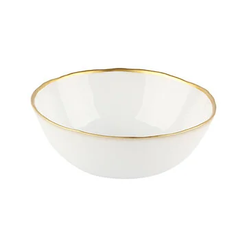 BRICARD KRONOS BOWLS SET | 15 CM FROSTED WHITE-GOLD 6-PIECES