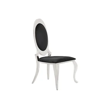 GENOVA DINING CHAIR | MAT BLACK FABRIC VELU99A